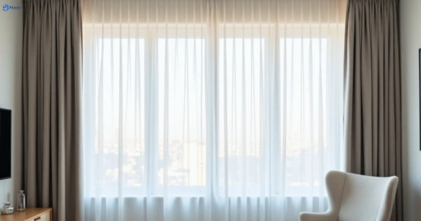 Freshly steam cleaned curtains in smithfield-nsw QLD